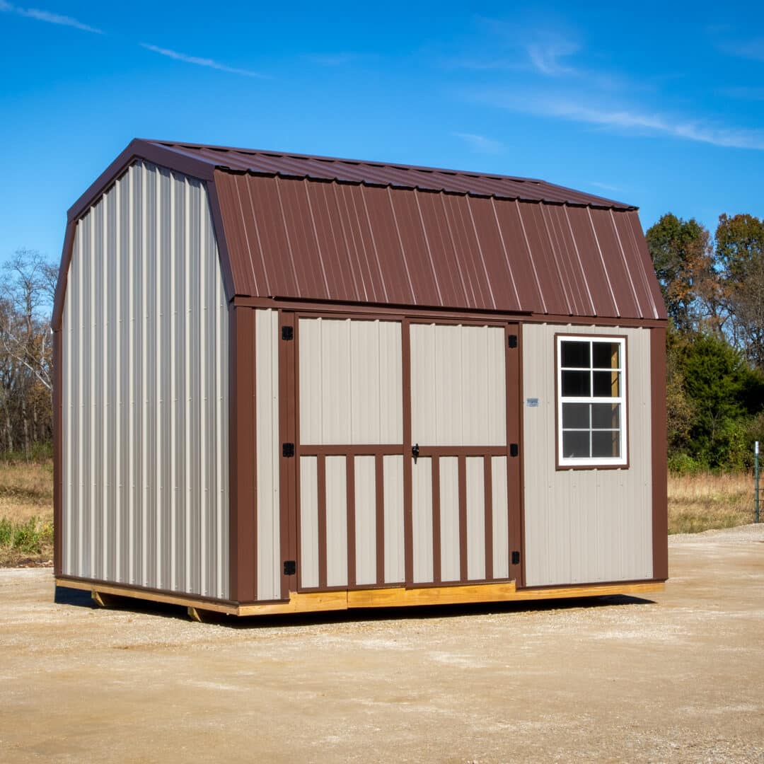 10x12 side lofted barn 2