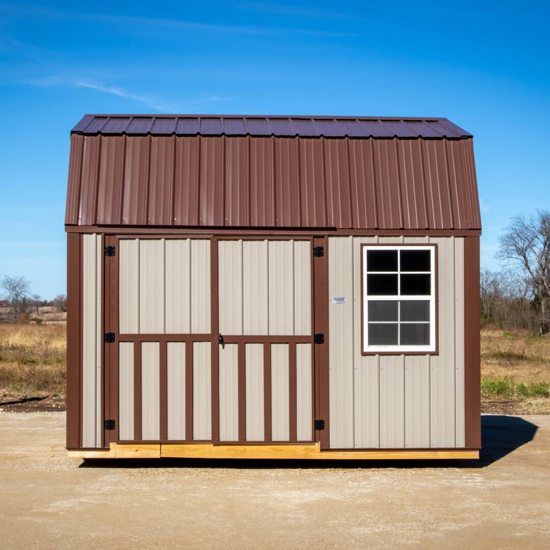 10x12 side lofted barn