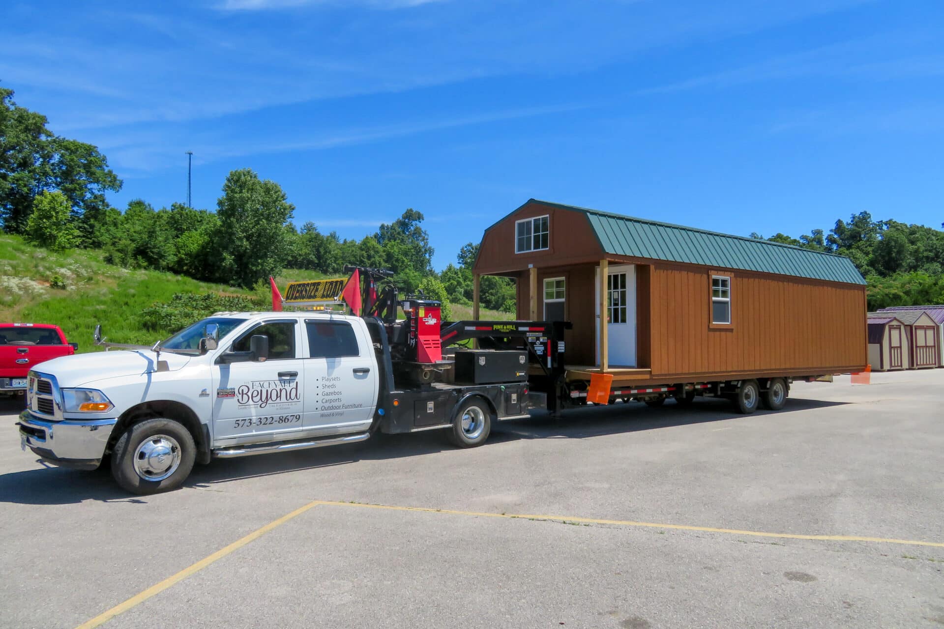 12x16 cabin delivery