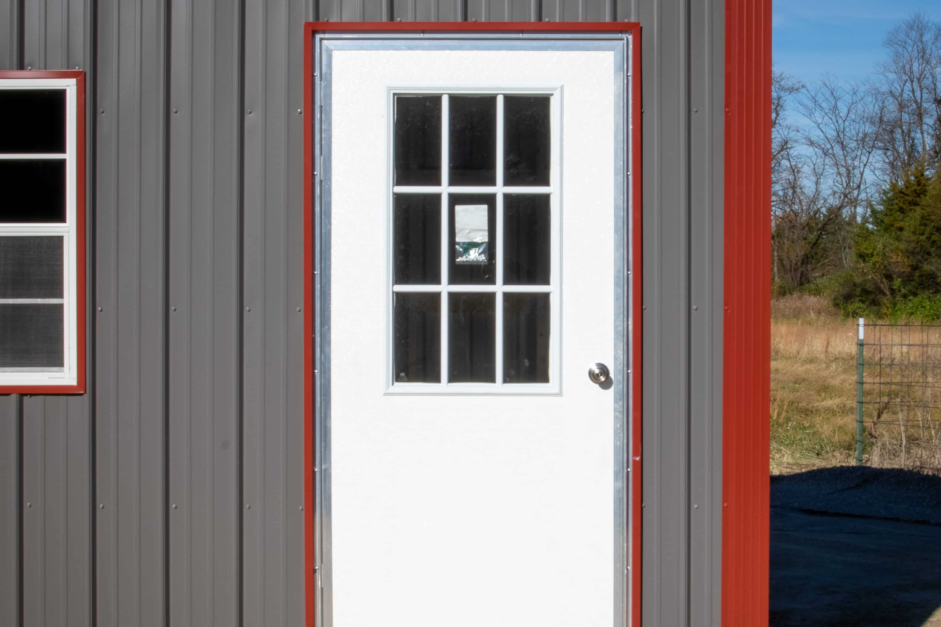 36 outswing door customizable sheds