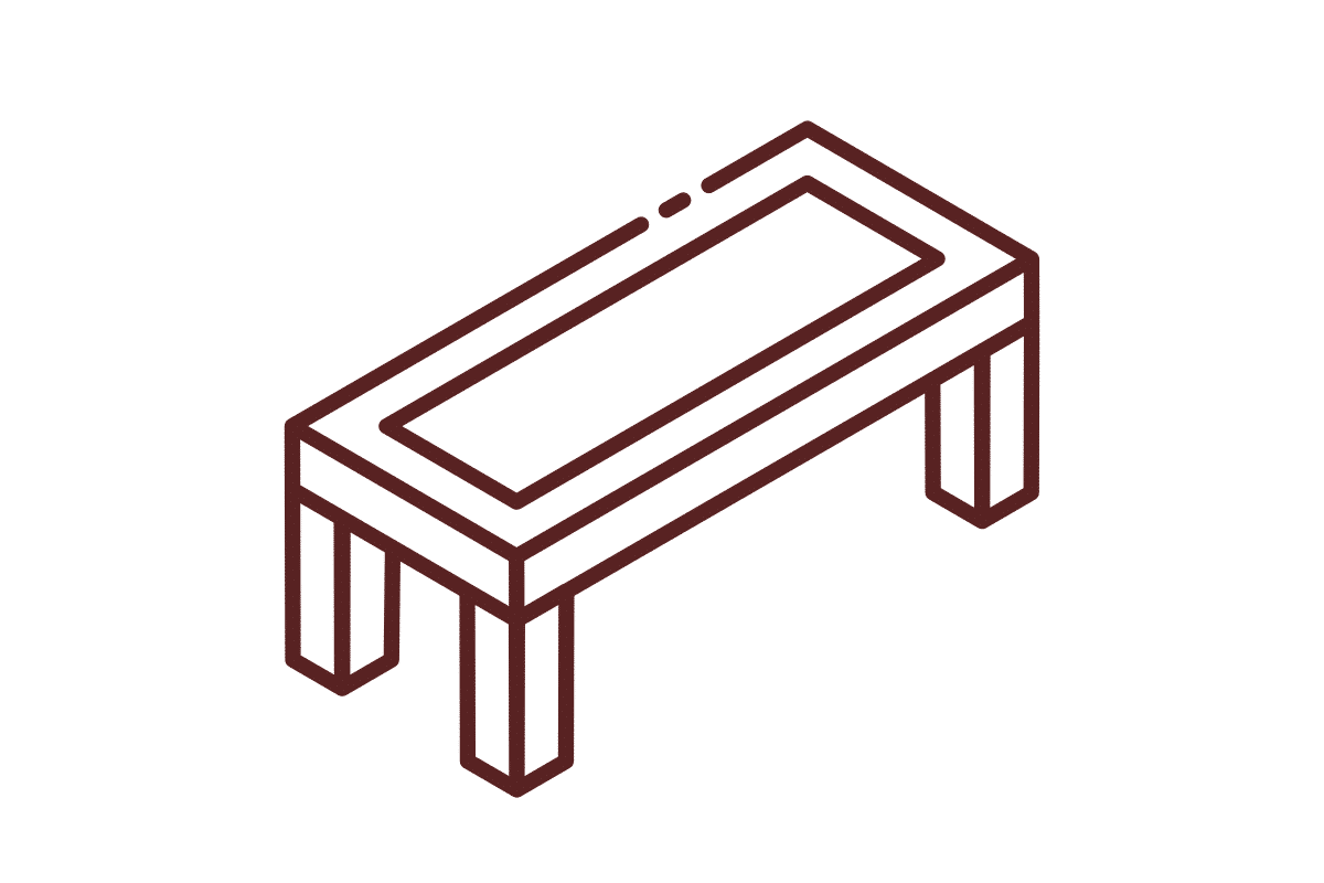 bench for portable gazebo