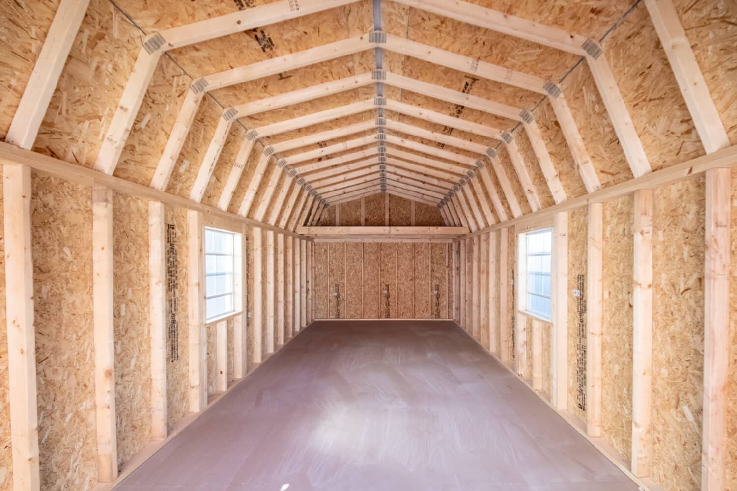 interior portable lofted garage in mo and ak