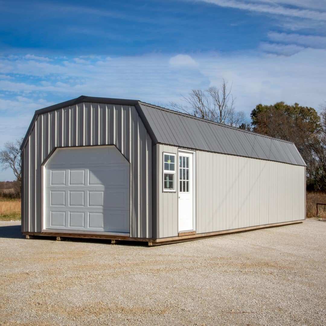 portable lofted garage
