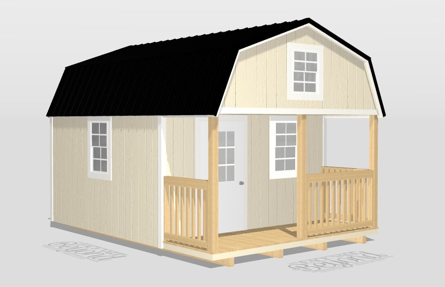 lofted 12x16 cabin