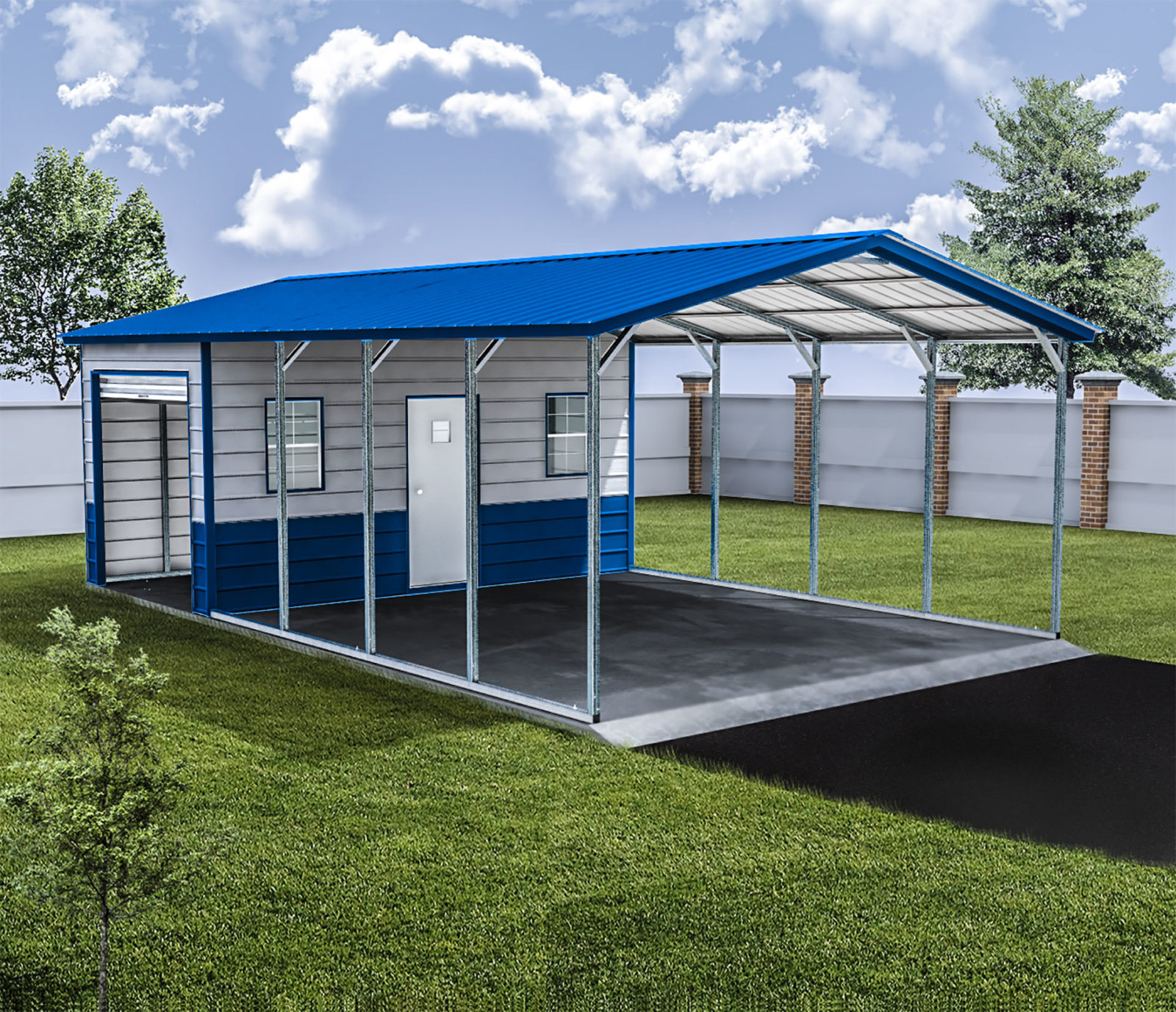 Metal Carports With Storage Building - Image to u