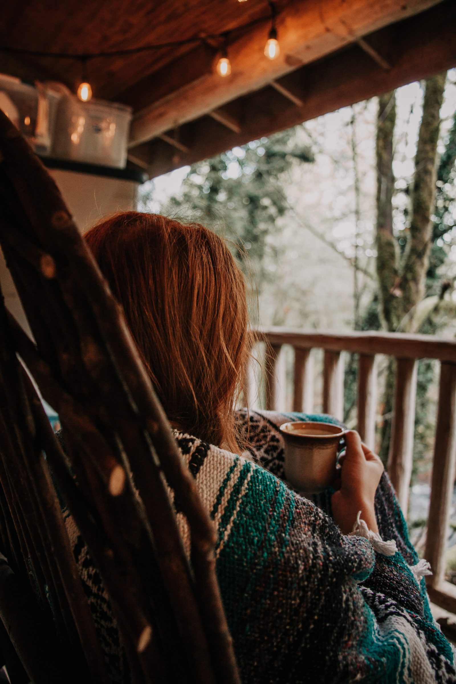 portable vacation cabin porch
