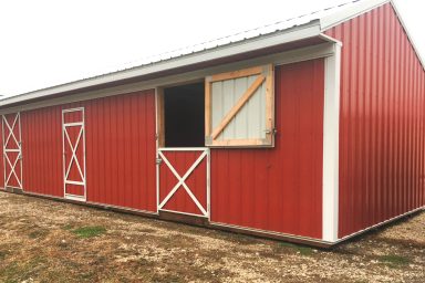 14x40 horse stall barn