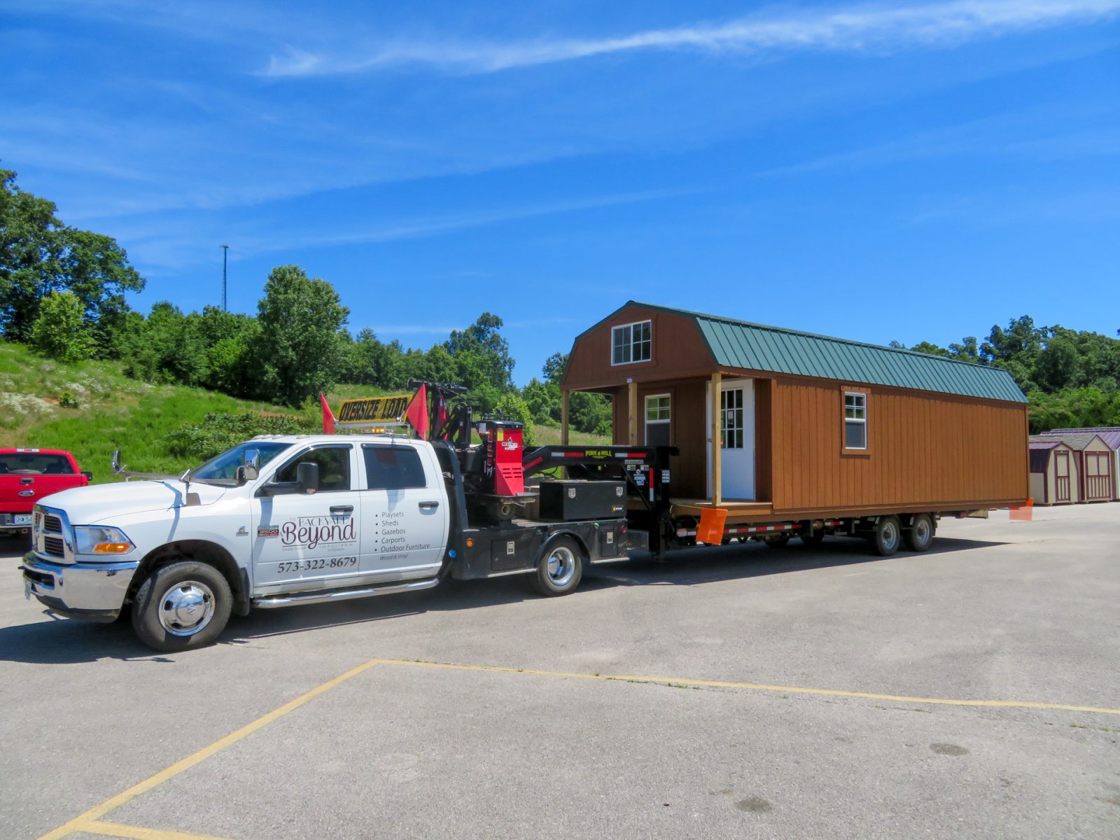 12x16 cabin delivery