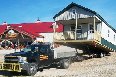 deluxe lofted cabin delivery in missouri