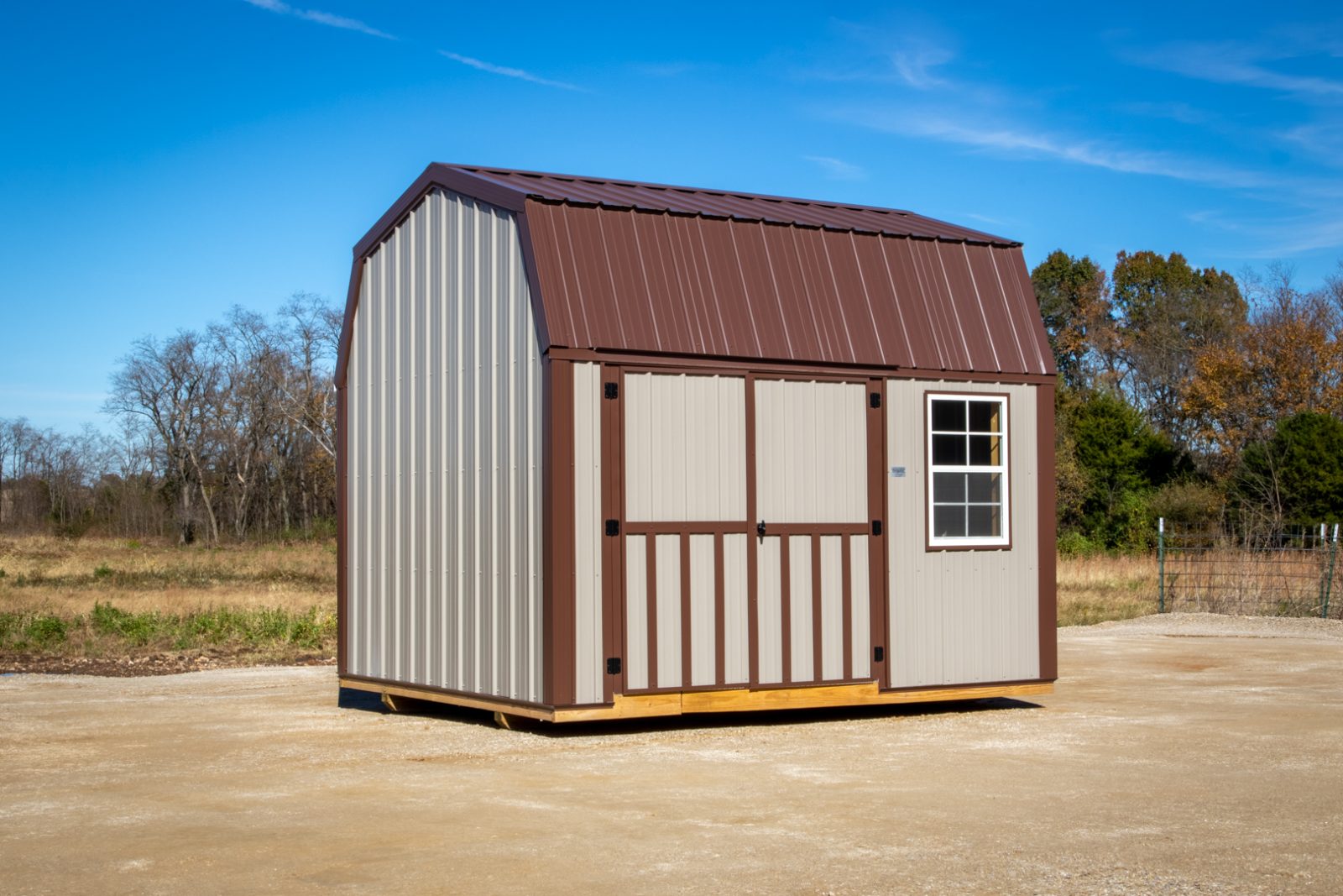 10x12 side lofted barn 2