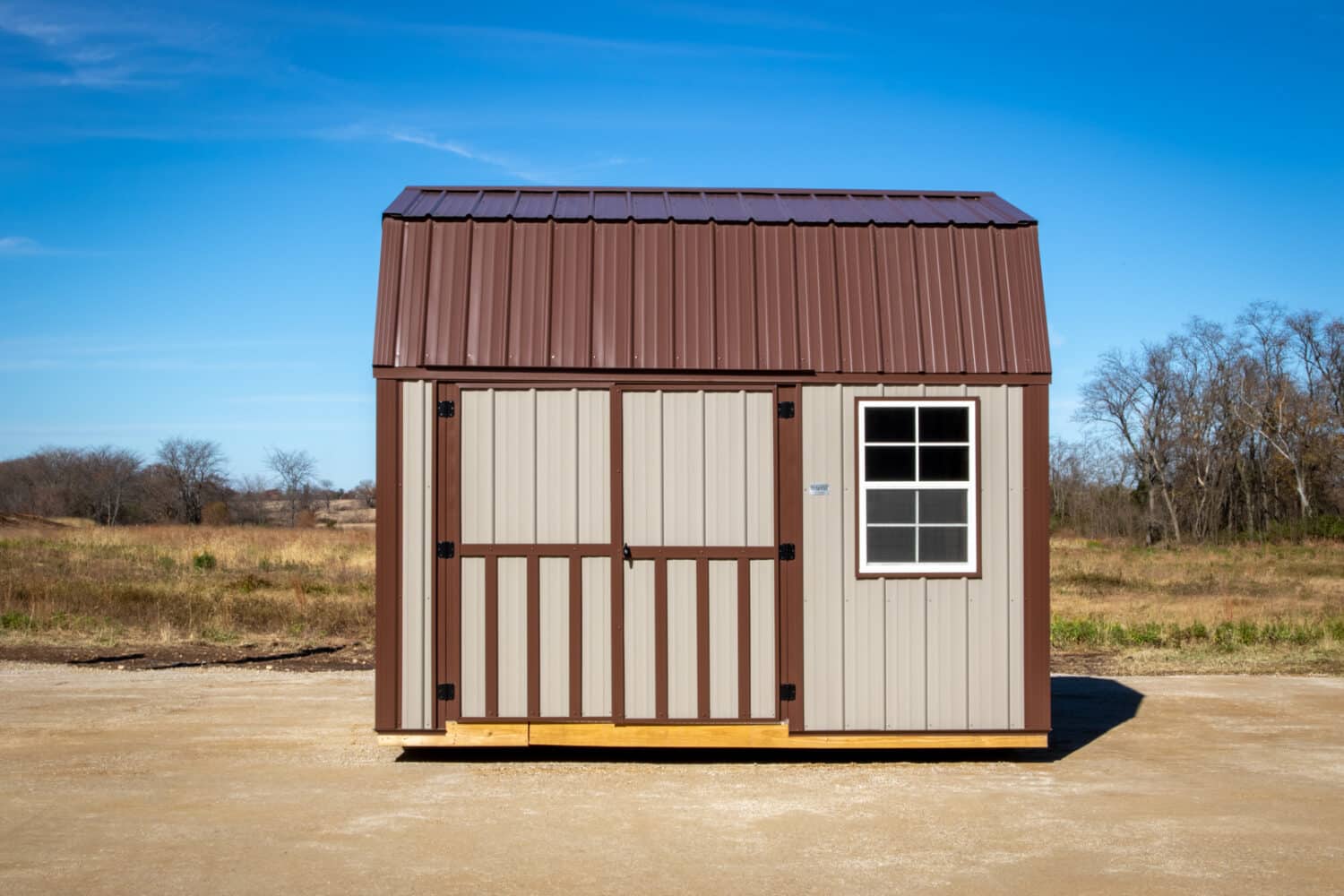 10x12 side lofted barn