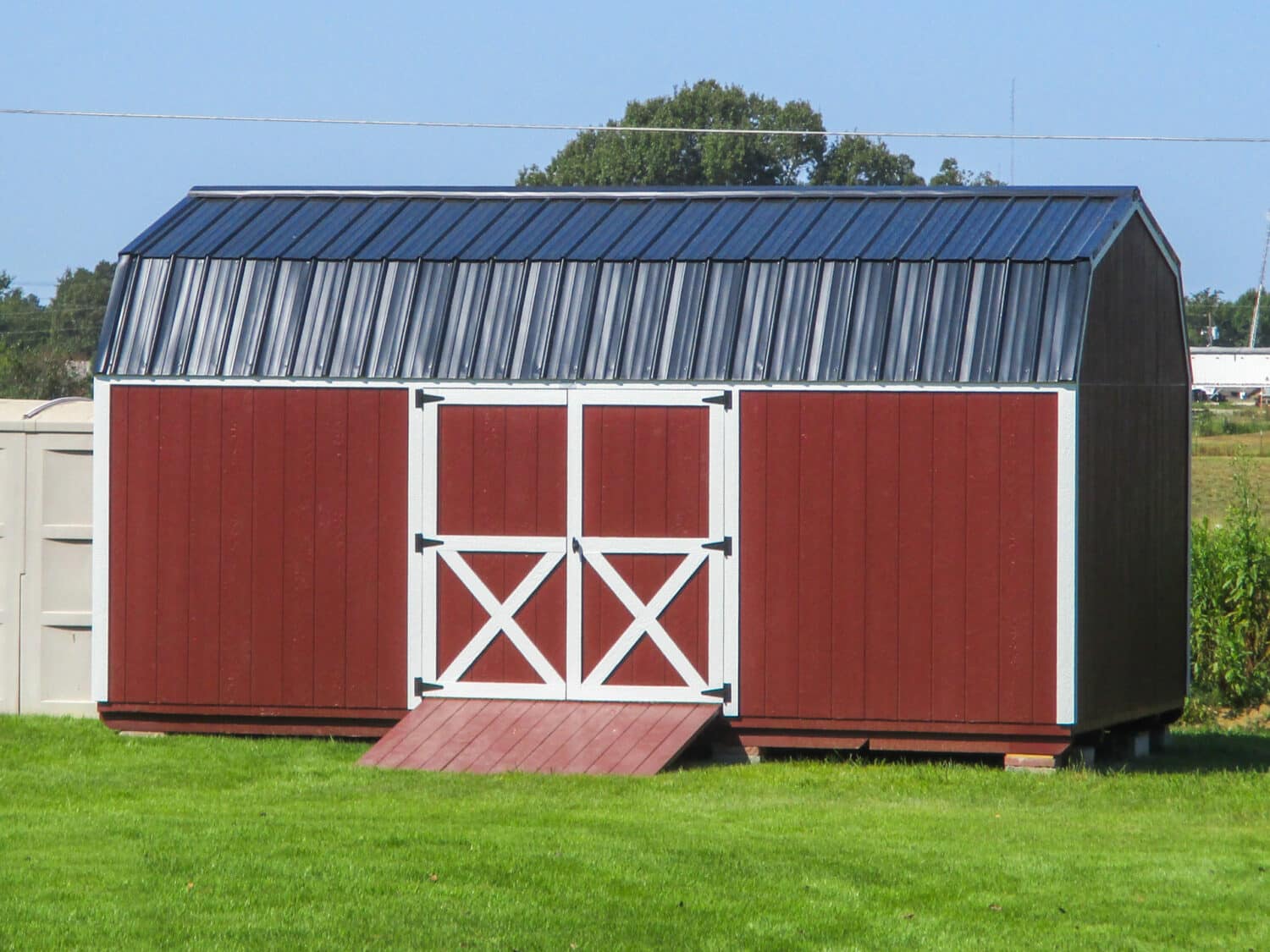 side lofted shed in versailles missouri